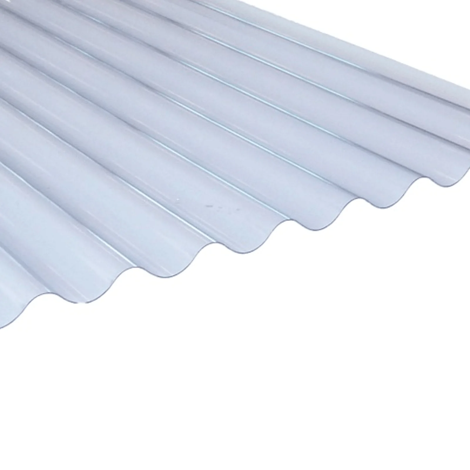 12ft Clear Corrugated Plastic Roofing Sheet 705mm x 0.8mm | 3600mm