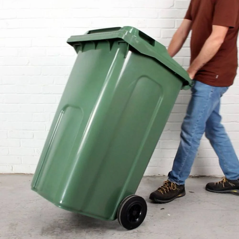 240 Litre Household Council Wheelie Bins | Green | MGB - Image 5