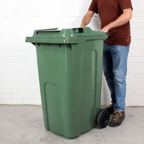 240 Litre Household Council Wheelie Bins | Green | MGB - Image 6