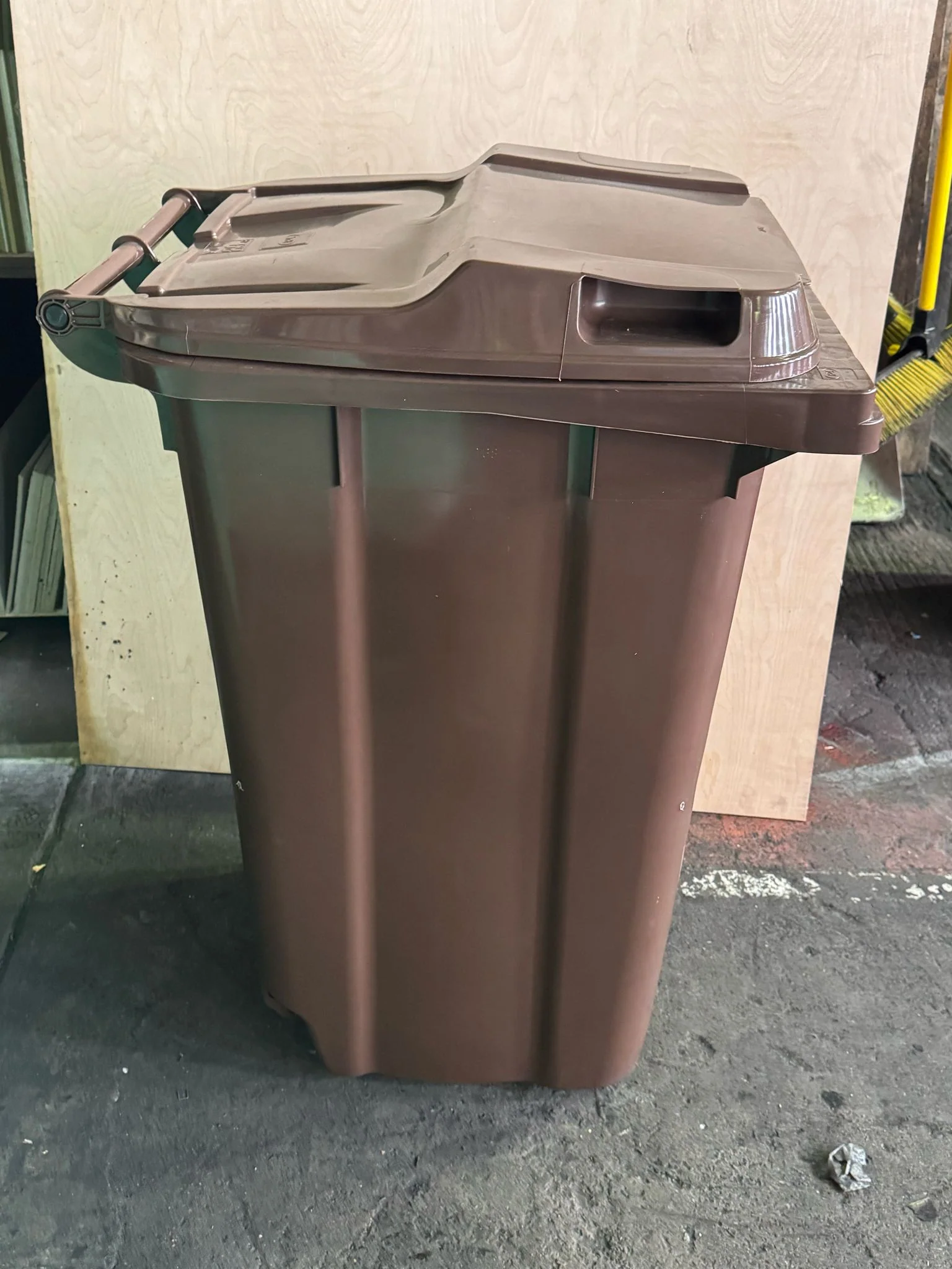 240 Litre Household Council Wheelie Bins | Brown | MGB - Image 3