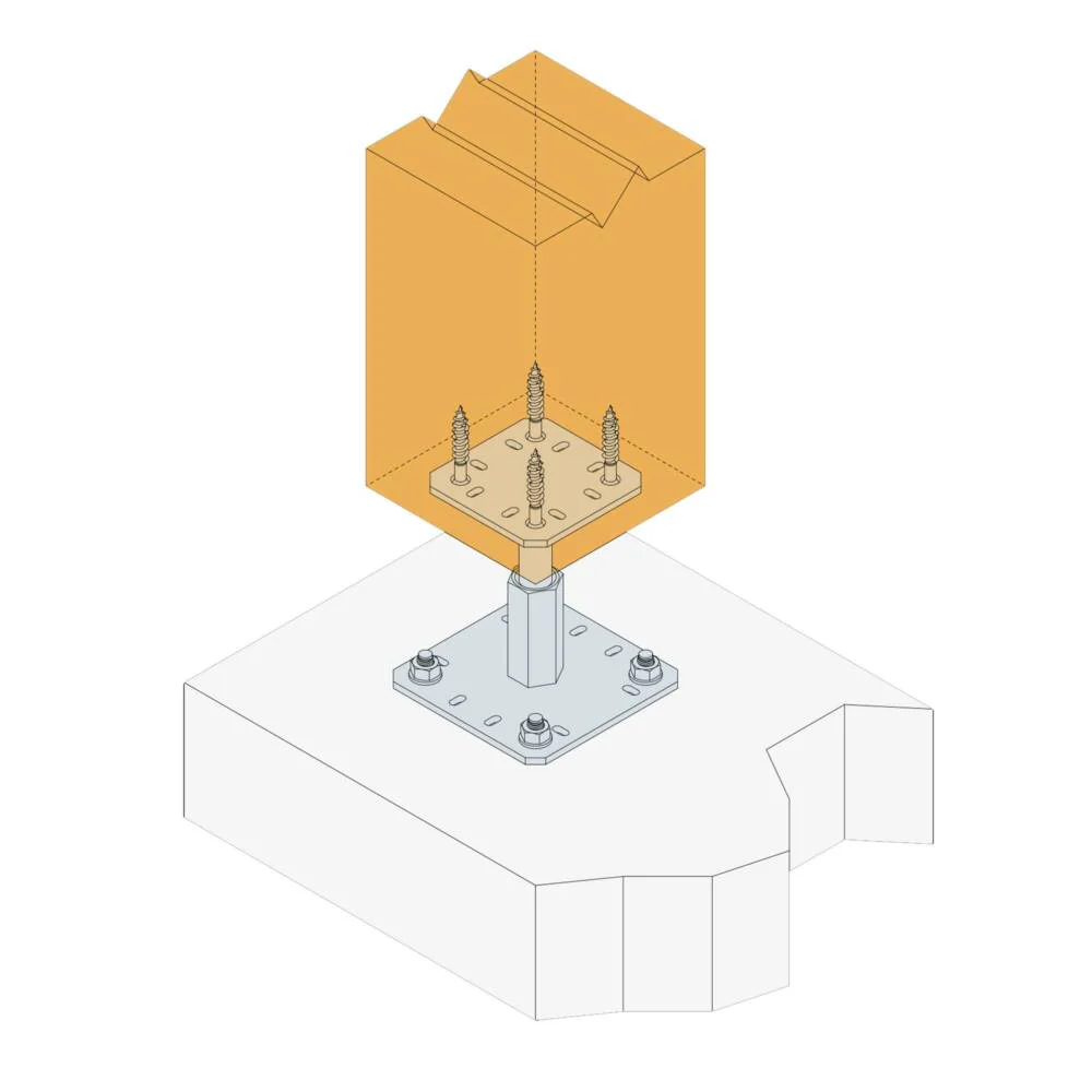 Simpsons Adjustable Post Base - Image 3