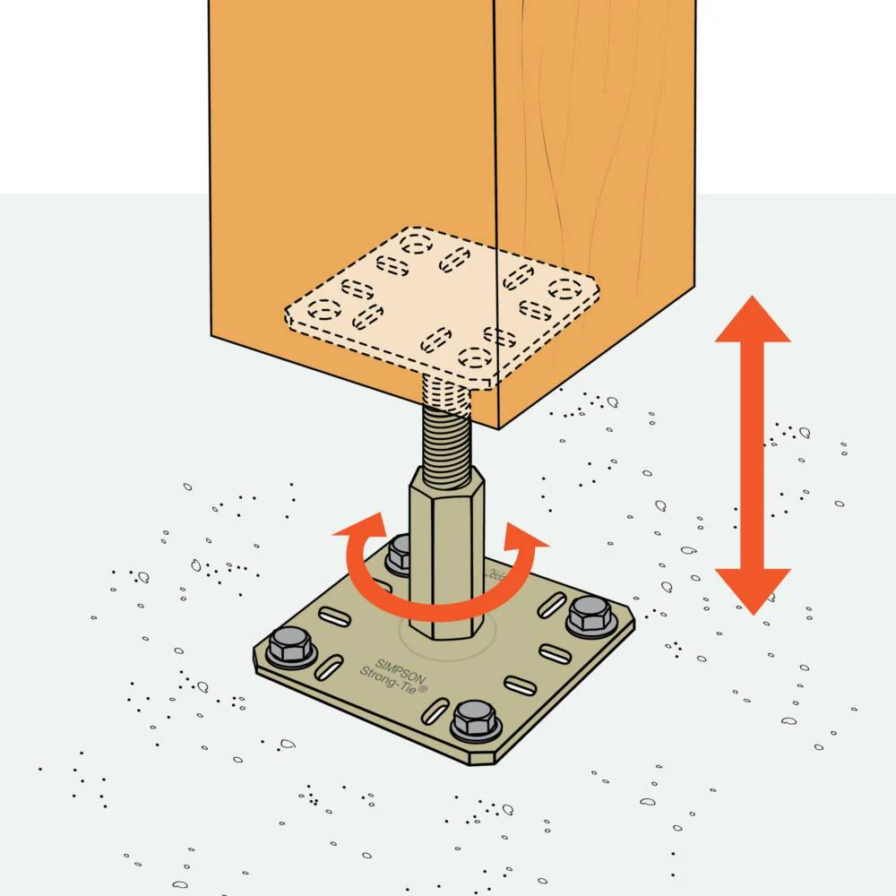 Simpsons Adjustable Post Base - Image 4