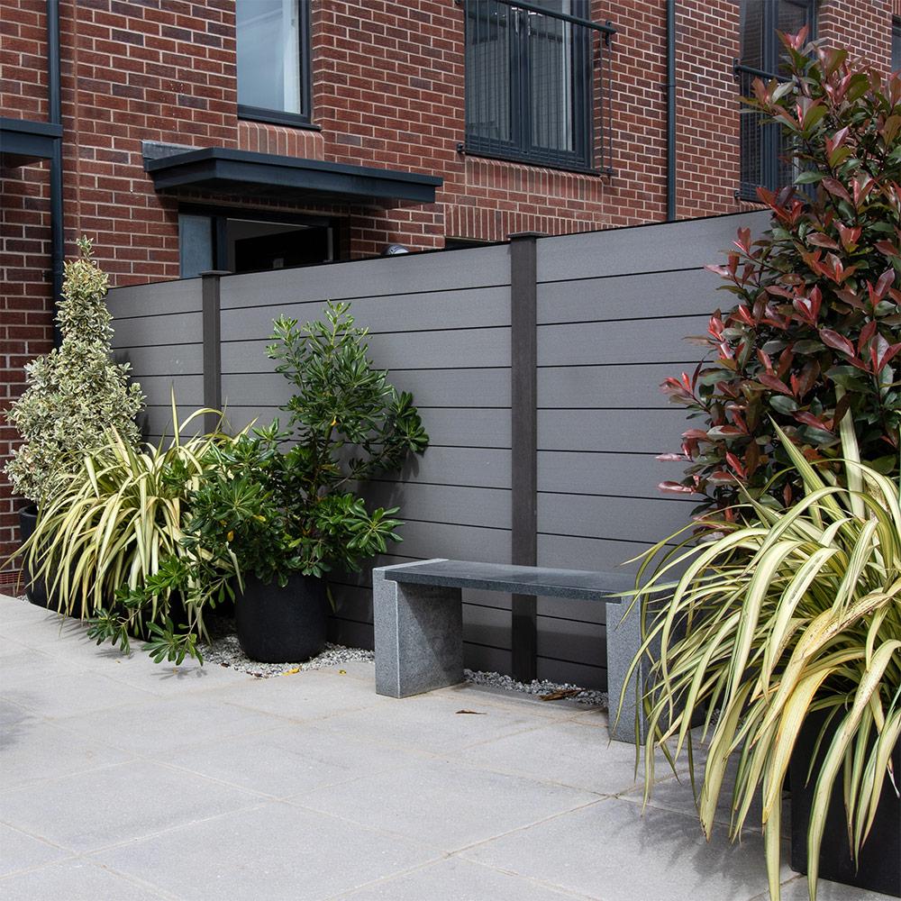 Complete Anthracite Grey Composite Fence Bundle - Image 4