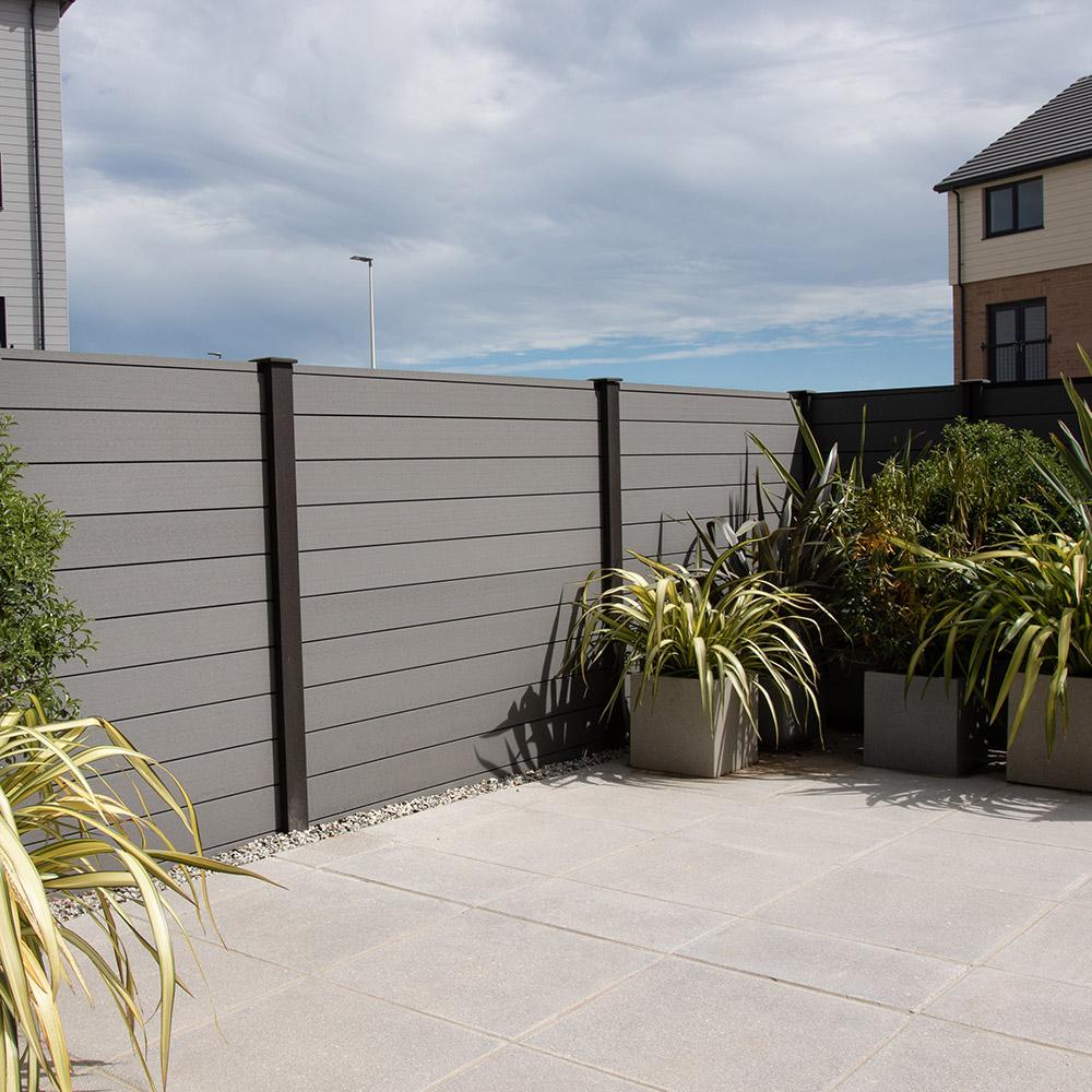Complete Anthracite Grey Composite Fence Bundle - Image 7