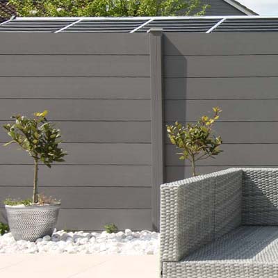 Complete Walnut Brown Composite Fence Bundle - Image 4