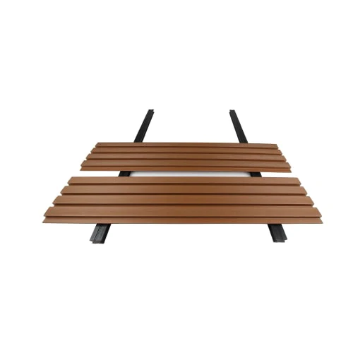 Oak Brown Composite Slatted Cladding Board | 2.4m (8ft) - Image 4