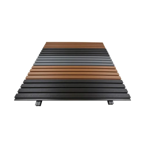Oak Brown Composite Slatted Cladding Board | 2.4m (8ft) - Image 5