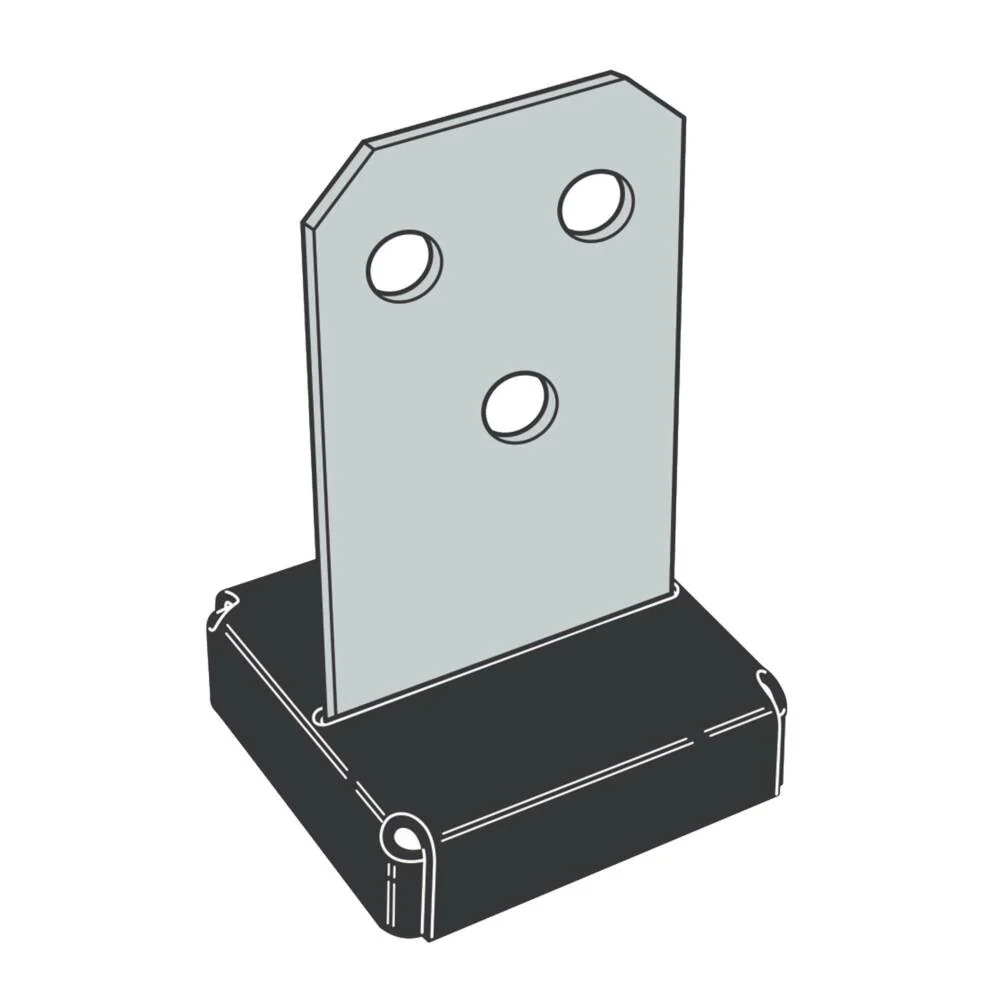 Simpsons Concealed Post Base | 133mm - Image 2