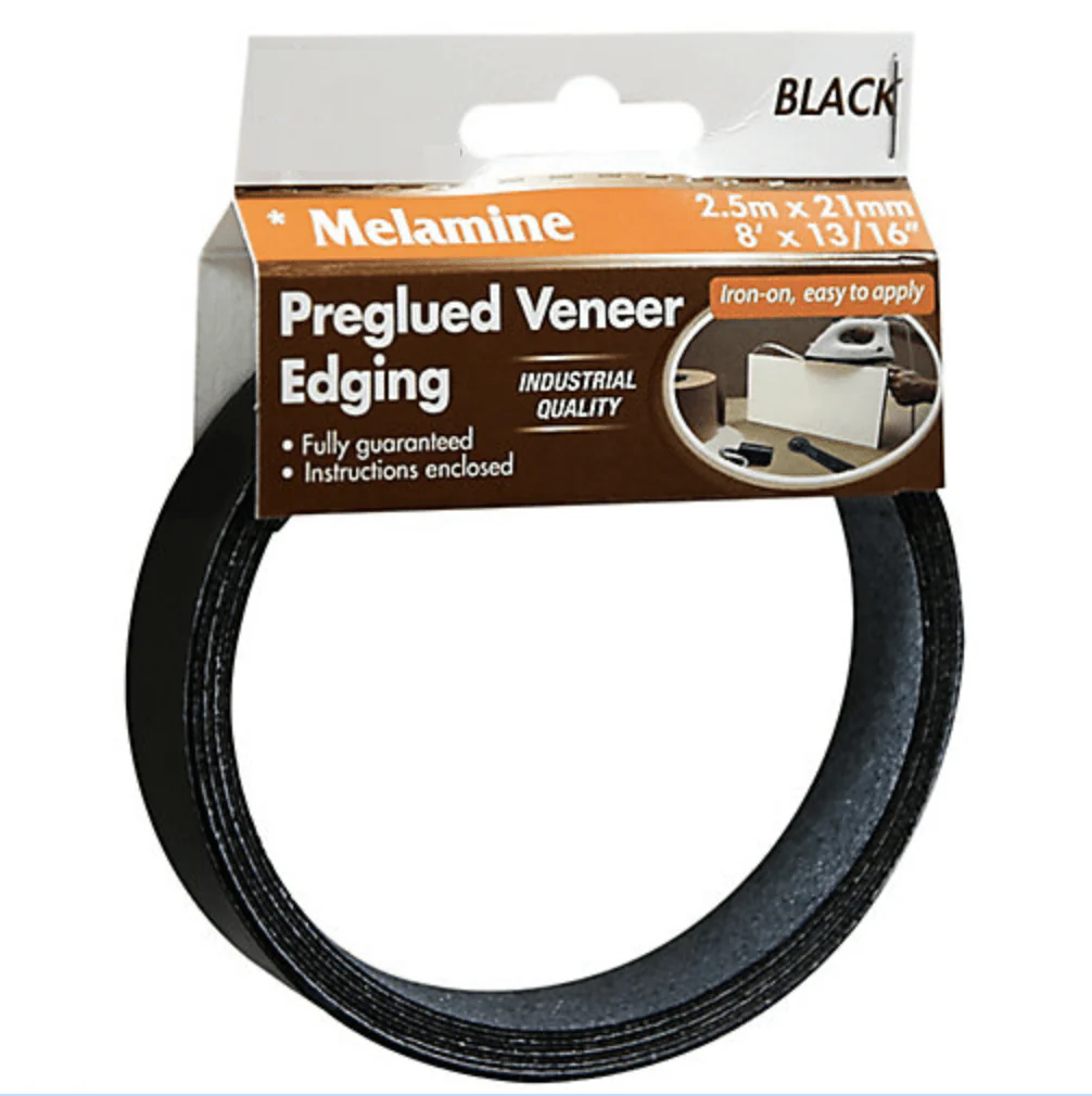 Iron On Melamine Veneer Edging | Black & White - Image 3