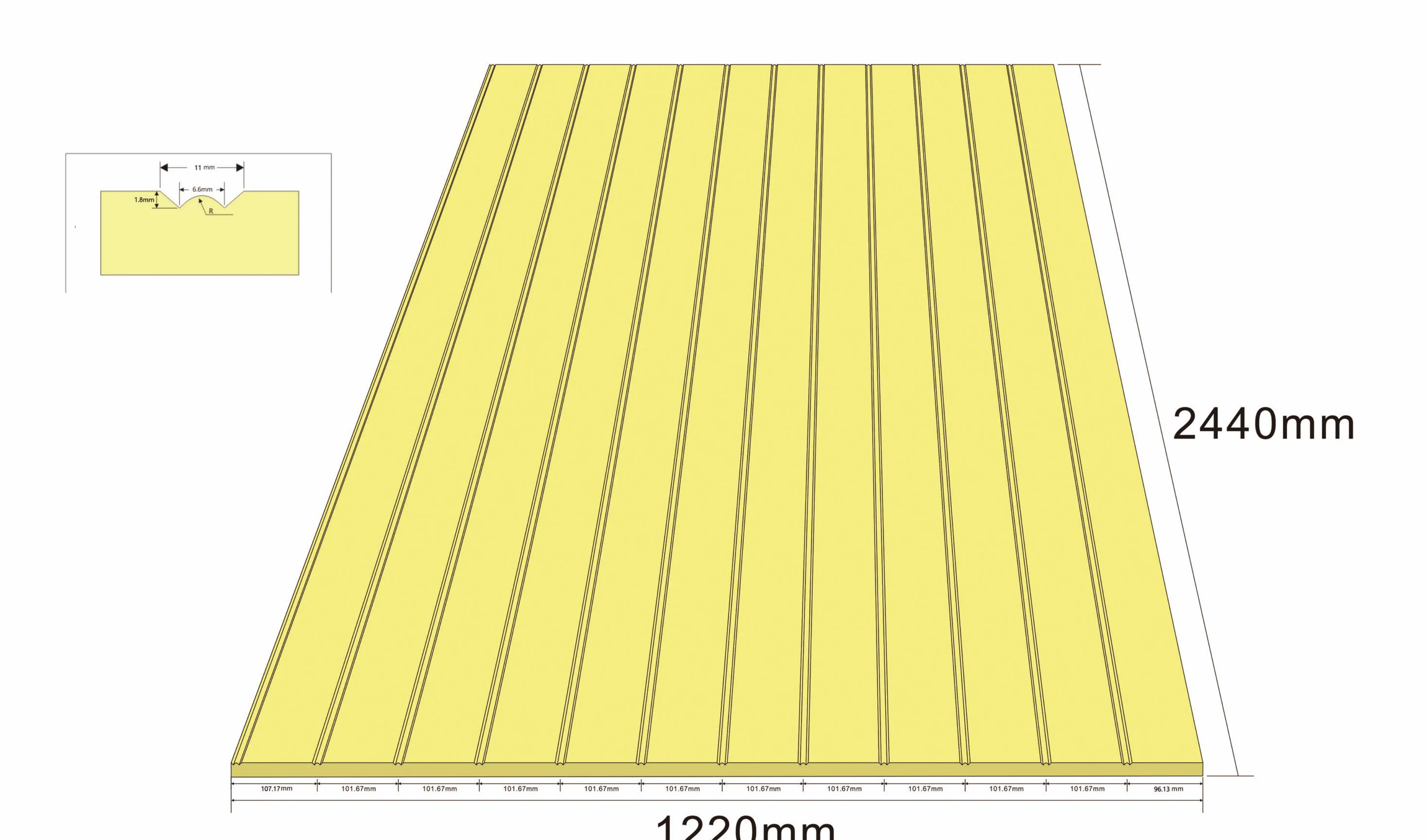 MDF Primed Wall Panel Long Grain | 9mm - Image 6