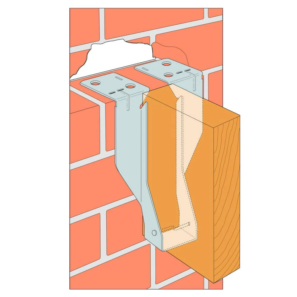 Simpsons Masonry Joist Hanger | 200mm x 47mm - Image 4