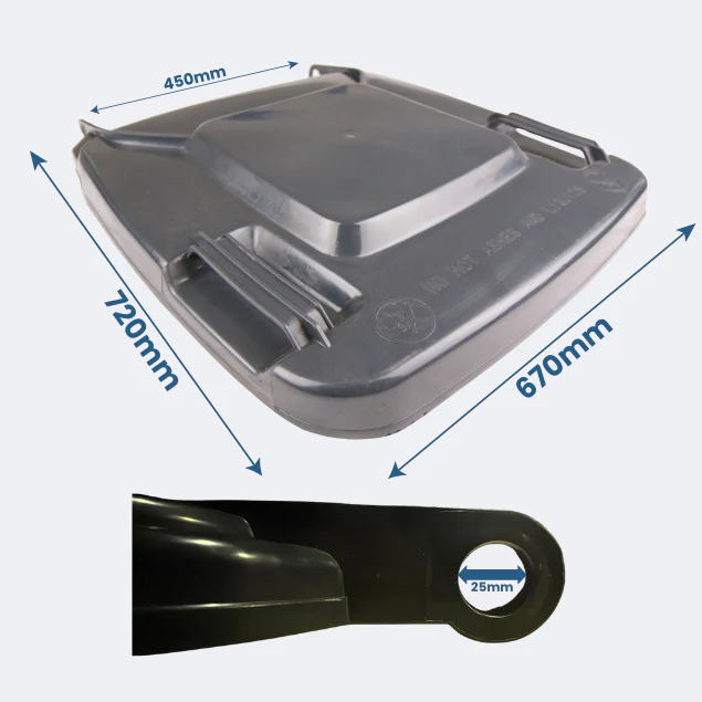 Replacement Wheelie Bin Lid | 360 Litre - Image 12