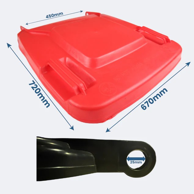 Replacement Wheelie Bin Lid | 360 Litre - Image 13