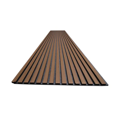 Contemporary Oak with Grey Felt Acoustic Wood Wall Panels - Image 3