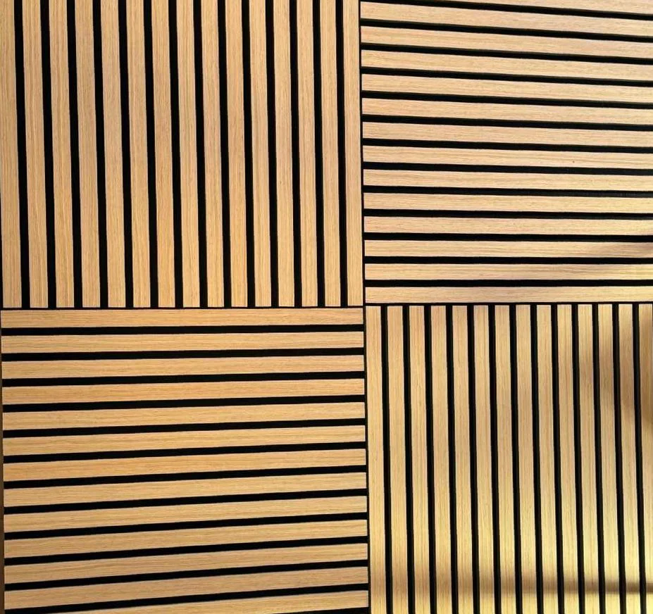 Slatpanel Contemporary Oak With Black Felt Acoustic Wood Wall Panel - Image 7