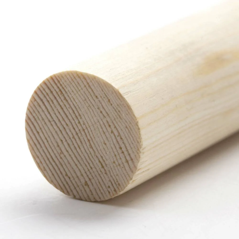 Solid Pine Dowel (9mm) - 2.4m
