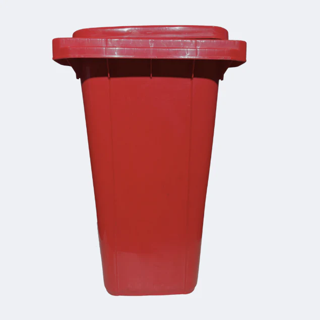 240 Litre Wheelie Bin | Red - Image 3