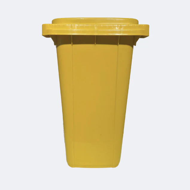 240 Litre Wheelie Bin | Yellow - Image 3