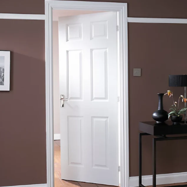 White Internal Door | 6 Panel Smooth | Standard Core | - Image 3